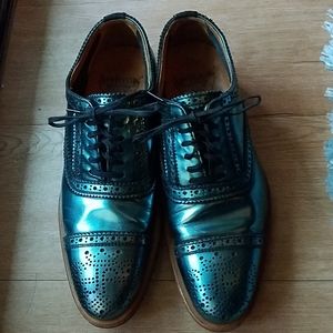 John Fluevog Teal Oxfords Brogues - 6.5US Narrow